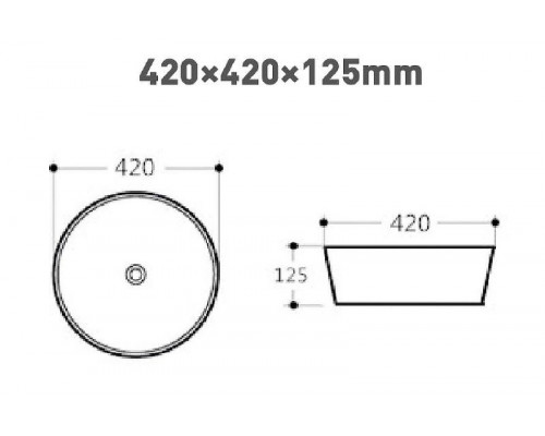 Раковина-чаша Aquanet Smart-1-MB 42 273686 Черная матовая