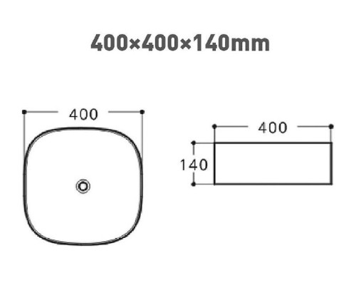 Раковина-чаша Aquanet Trend-1-MB 40 273684 Черная матовая