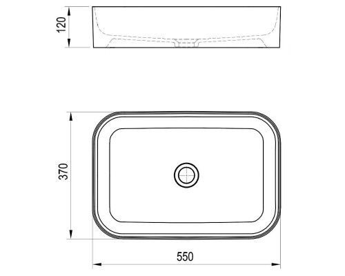 Раковина-чаша Ravak Ceramic R Slim 55 XJX01155002 Белая