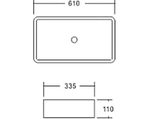 Раковина SantiLine 61 SL-1073 Белая