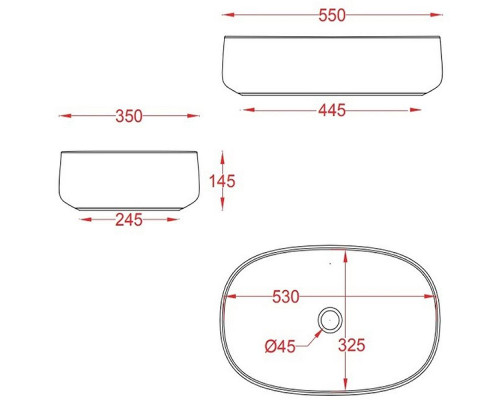 Раковина-чаша Artceram Cognac 55 COL003 12 00 Giallo zinco
