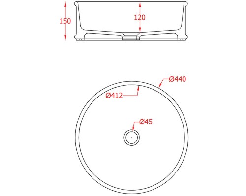 Раковина-чаша Artceram Atelier 44 ATL001 01 00 Белая