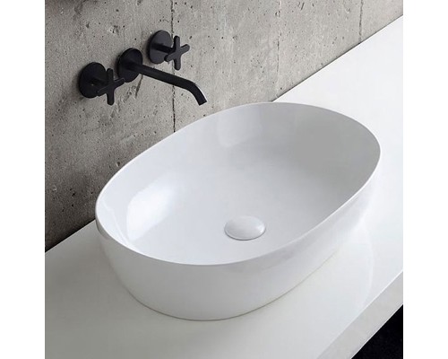 Раковина-чаша Azzurra Elegance Circle 60 ELLA060400C0BI/(ECI60 bix0) Белая