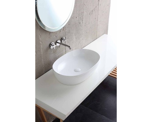 Раковина-чаша Azzurra Elegance Circle 60 ELLA060400C0BI/(ECI60 bix0) Белая