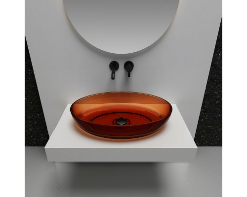 Раковина-чаша Abber Kristall 60 AT2801Opal Коричневая