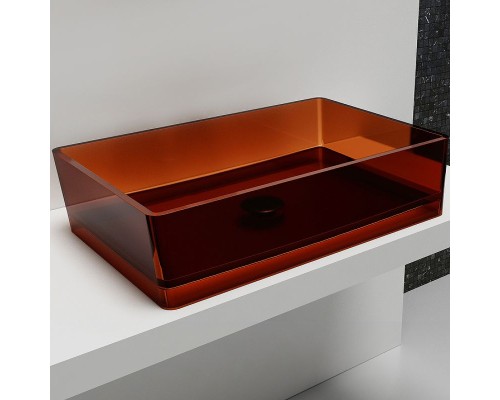 Раковина-чаша Abber Kristall 60 AT2803Opal Коричневая