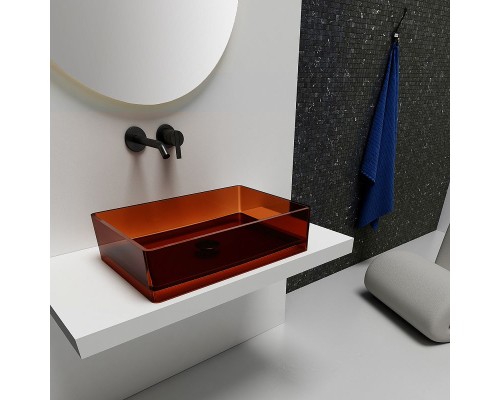 Раковина-чаша Abber Kristall 60 AT2803Opal Коричневая