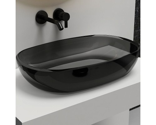 Раковина-чаша Abber Kristall 60 AT2805Onyx Черная