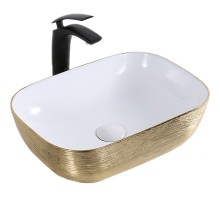 Раковина-чаша Mira 46 MR-4632LWY Белая Золото