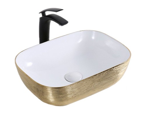 Раковина-чаша Mira 46 MR-4632LWY Белая Золото