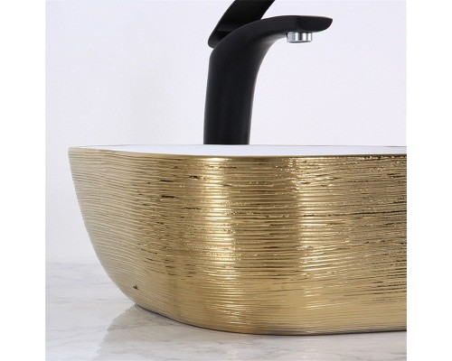 Раковина-чаша Mira 46 MR-4632LWY Белая Золото