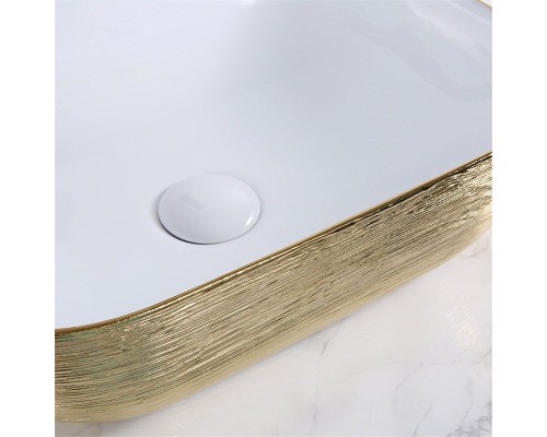 Раковина-чаша Mira 46 MR-4632LWY Белая Золото