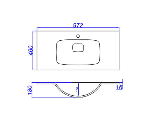 Раковина Aqwella 5 Stars Malaga 100 Mal.10.04.D Белая