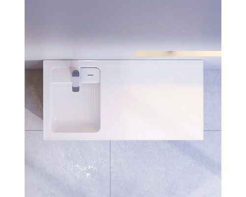 Раковина AM.PM X-Joy 100 L M85AWPL1001WG на стиральную машину Белая