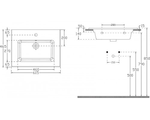 Раковина Allen Brau Fantasy 62 4.11023.20 Белая