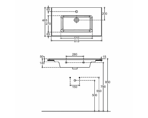 Раковина Allen Brau Fantasy 82 4.11025.20 Белая