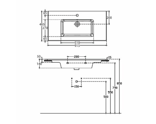 Раковина Allen Brau Fantasy 92 4.11026.20 Белая