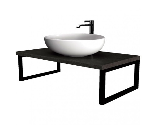 Столешница под раковину 1MarKa Grunge Loft 80 У85836 подвесная Бетон темно-серый