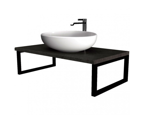 Столешница под раковину 1MarKa Grunge Loft 90 У85837 подвесная Бетон темно-серый