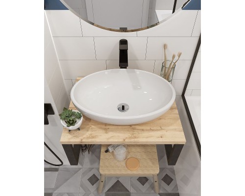 Столешница под раковину 1MarKa Grunge Loft 60 Ц0000001584 Дуб вотан