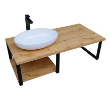 Столешница под раковину 1MarKa Grunge Loft 120 Ц0000004100 над стиральной машиной Дуб вотан