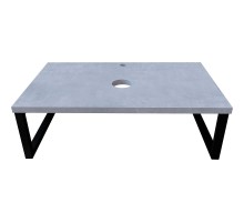 Столешница под раковину 1MarKa Grunge Loft 70 Ц0000015934 Бетон светлый