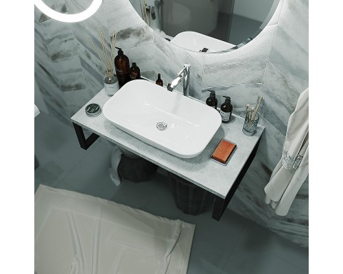 Столешница под раковину 1MarKa Grunge Loft 70 Ц0000015934 Бетон светлый