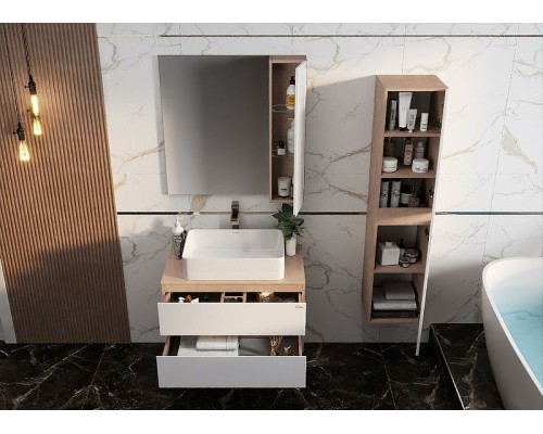 Столешница под раковину Onika Алеста 80 680001 Камень светлый