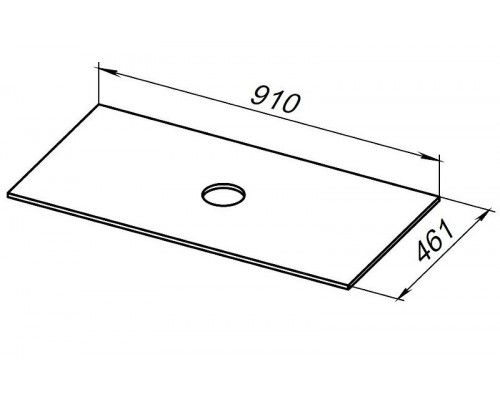 Столешница под раковину Allen Brau Reality 90 1.32024.G-S Серый структ