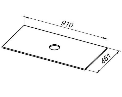Столешница под раковину Allen Brau Reality 90 1.32024.GR-S Графит структ