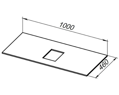 Столешница под раковину Allen Brau Infinity 100 1.21012.G-S Серый структ