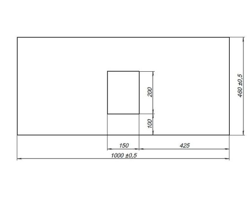 Столешница под раковину Allen Brau Infinity 100 1.21012.GR-S Графит структ