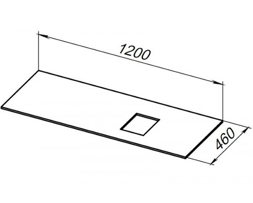 Столешница под раковину Allen Brau Infinity 120 R 1.21014.M Мрамор