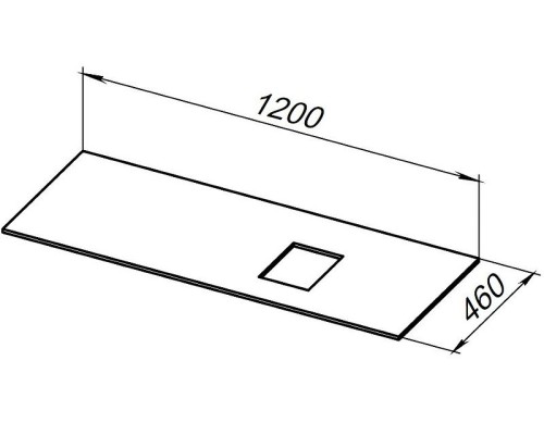 Столешница под раковину Allen Brau Infinity 120 R 1.21014.B-S Бежевый структ