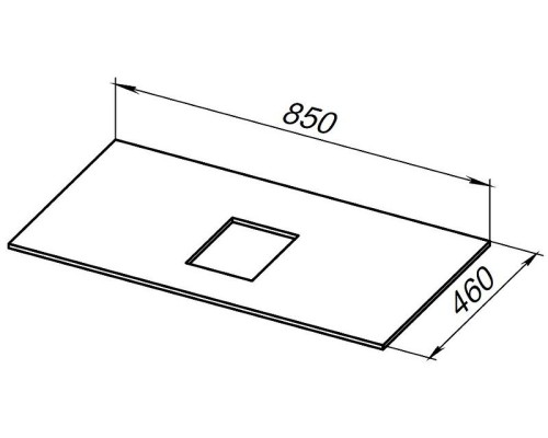 Столешница под раковину Allen Brau Infinity 85 1.21011.B-S Бежевый структ