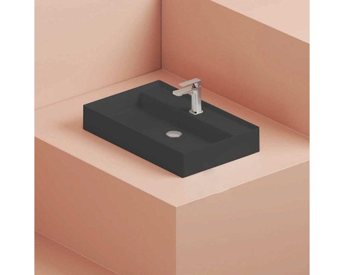 Раковина Artceram Scalino 75 SCL008 17 00 Черная матовая