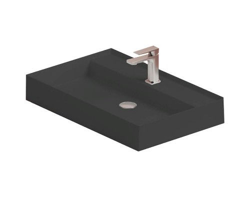 Раковина Artceram Scalino 75 SCL008 17 00 Черная матовая