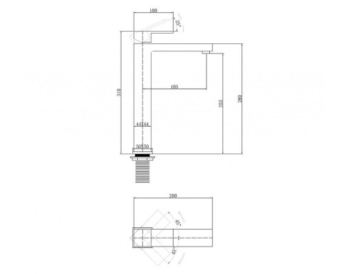 Смеситель для раковины Abber Daheim AF8211 Хром