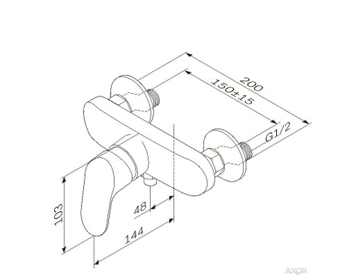 Смеситель для душа AM.PM Like F8020016 Хром