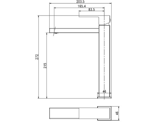 Смеситель для раковины Aquanet Blanco AF420-11W 261817 Белый матовый