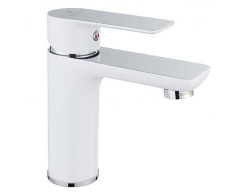 Смеситель для раковины Aquanet Arctic AF520-10СW Хром / Белый