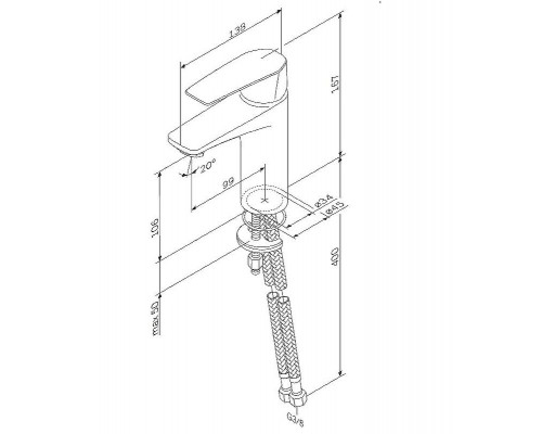 Смеситель для раковины AM.PM Gem F90A02122 Черный