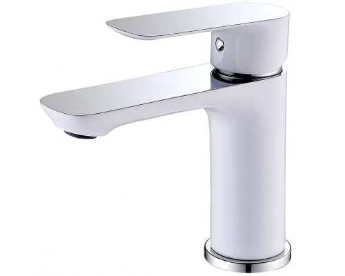 Смеситель для раковины Abber Weiss Insel AF8010W Белый-хром