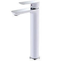 Смеситель для раковины Abber Weiss Insel AF8011W Белый-хром