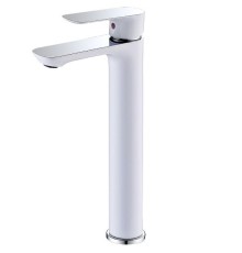 Смеситель для раковины Abber Weiss Insel AF8011W Белый-хром