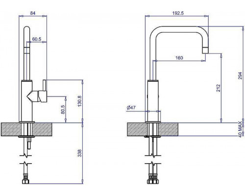 Смеситель для раковины Margaroli Moderna RU2001AA01CR Хром