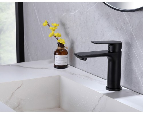 Смеситель для раковины Abber Weiss Insel AF8010B Черный матовый