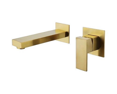 Смеситель для раковины Abber Daheim AF8212G Золото матовое