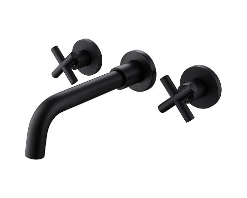 Смеситель для раковины Abber Wasser Kreis AF81121B Черный матовый