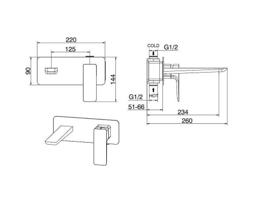 Смеситель для раковины Allen Brau Infinity 5.21003-00 Хром